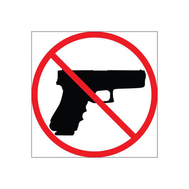 ZING Concealed Carry Decal, 8X8, 2/PK- Model 1802D